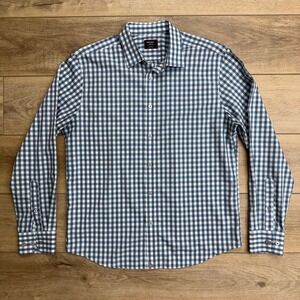 UNTUCKit Richardson WF Gingham Wrinkle Free Long Sleeve Shirt Office Medium